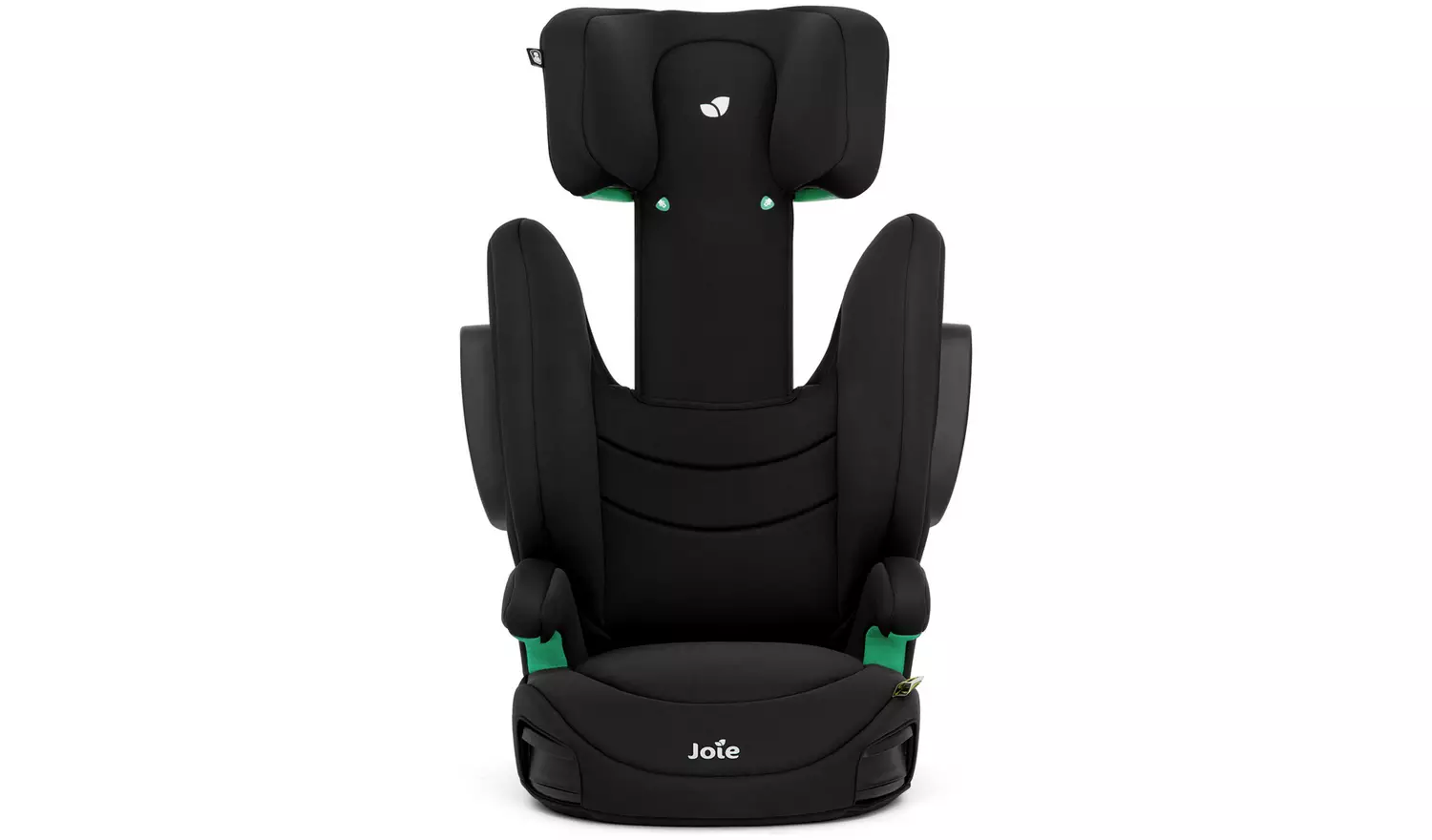 Joie i-Trillo i-Size R129 black belted booster car seat with green accents