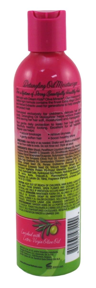 African Pride Dream Kids Olive Miracle Anti-Breakage Detangling Oil Moisturizer bottle