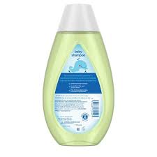 Johnsons Baby Essentials 500ml shampoo pale green bottle with white cap