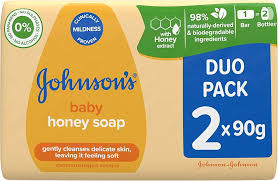 Johnson's Baby Honey Soap duo pack 2 x 90g bars