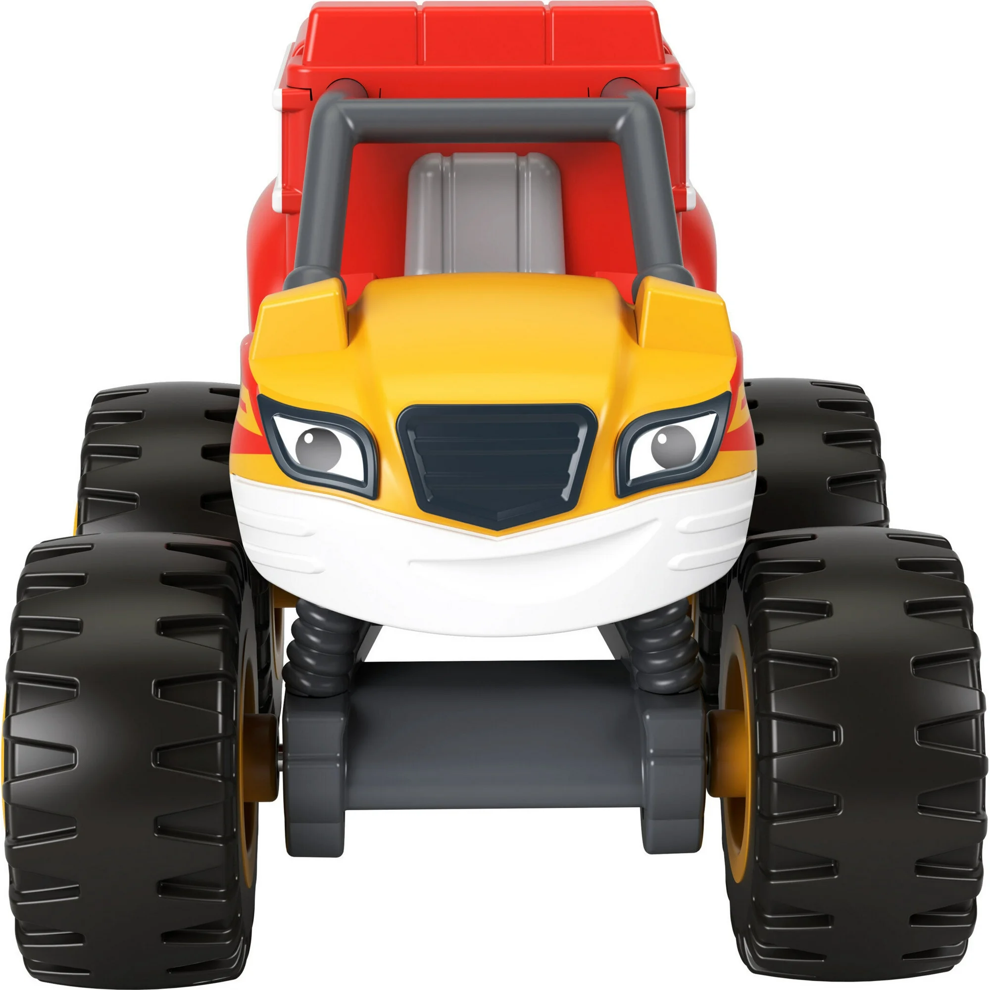 Fisher-Price Blaze and the Monster Machines Rescue Stripes yellow diecast car toy