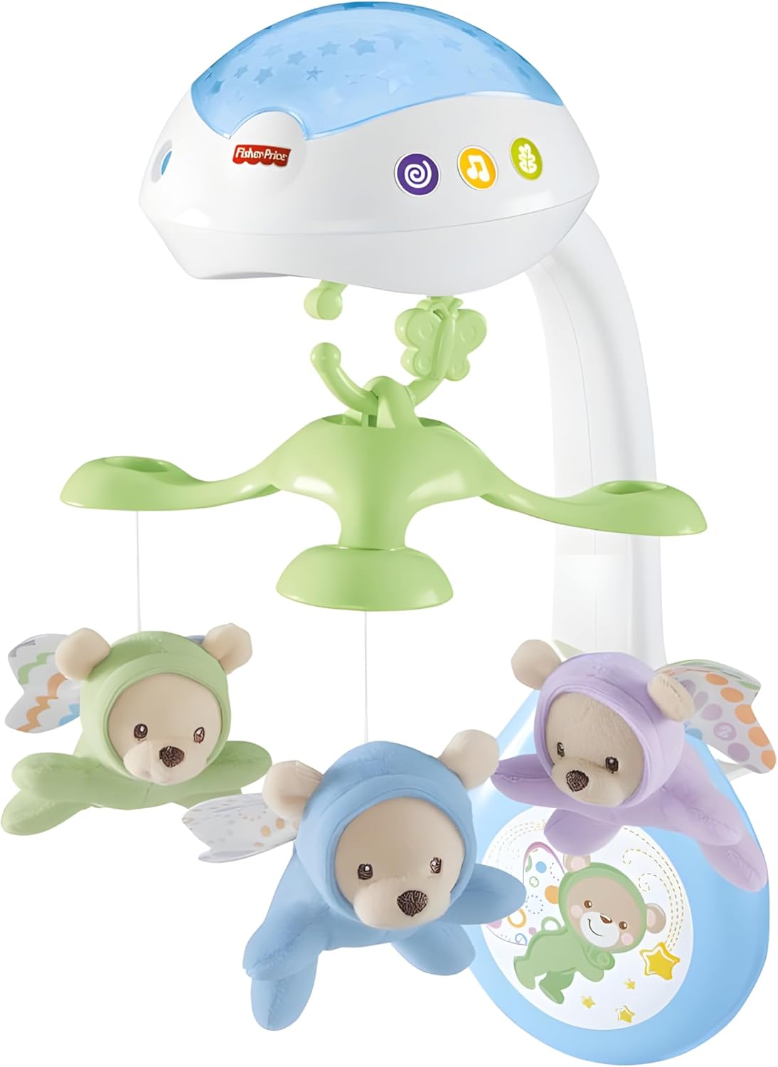 Fisher-Price Butterfly Dreams 3-in-1 Projection Mobile with plush toys