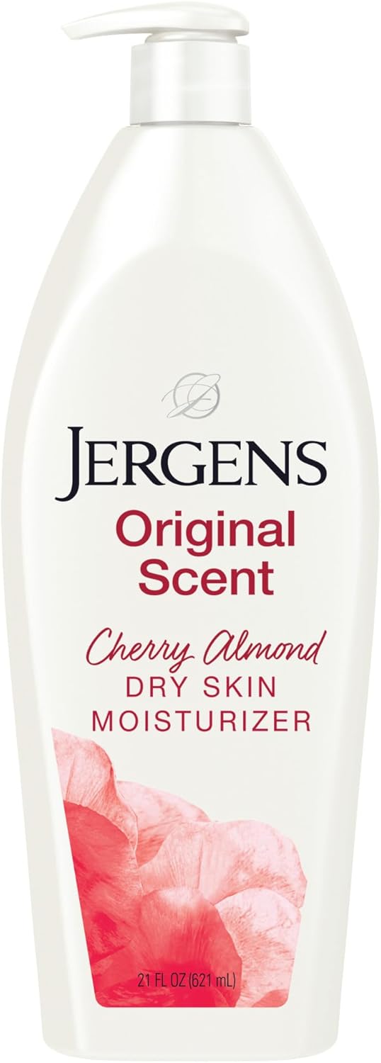 Jergens Original Scent Cherry Almond dry skin moisturiser 621ml pump bottle