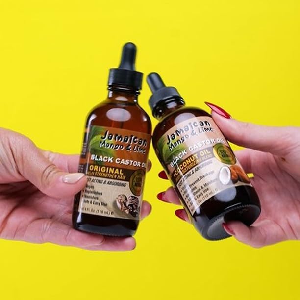 Jamaican Mango & Lime Black Castor Oil Coconut variety 118ml bottle with dropper