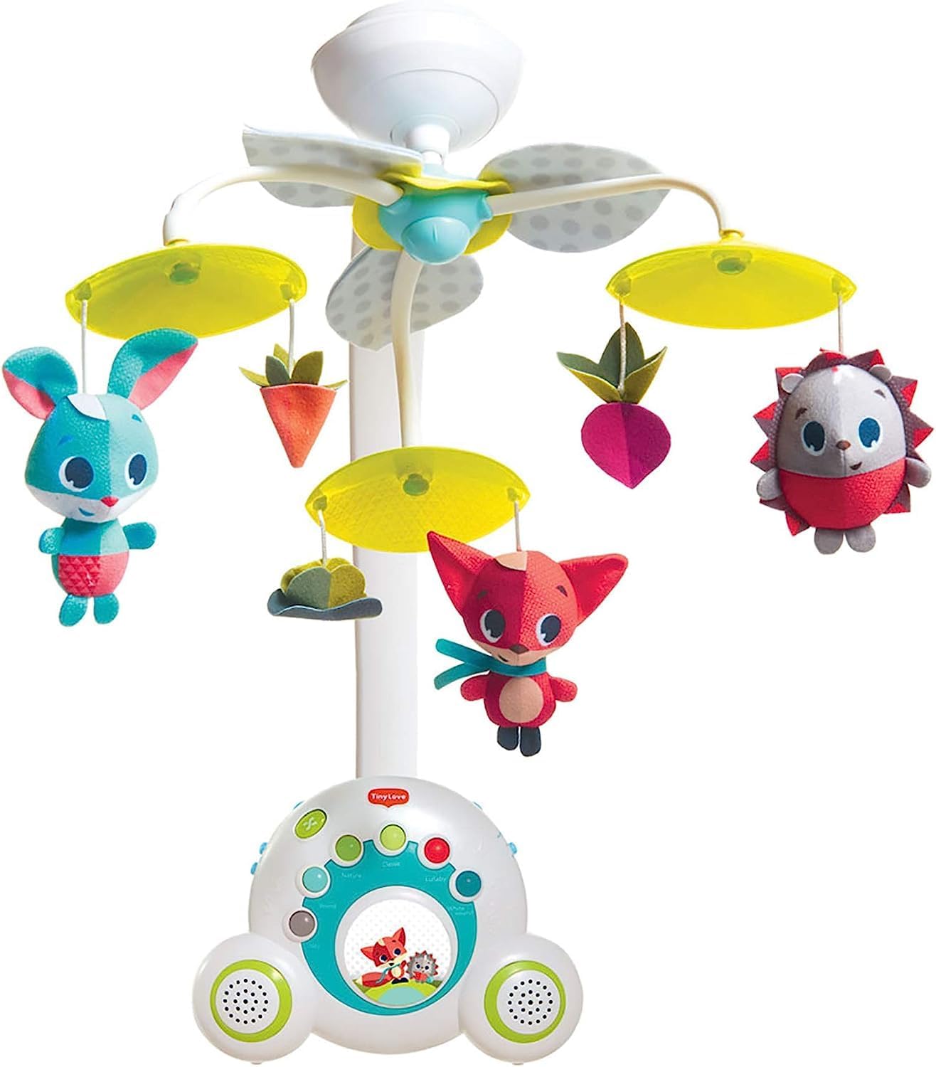 Tiny Love Soothe 'n Groove Mobile Tiny Princess Tales with rotating characters and yellow canopies