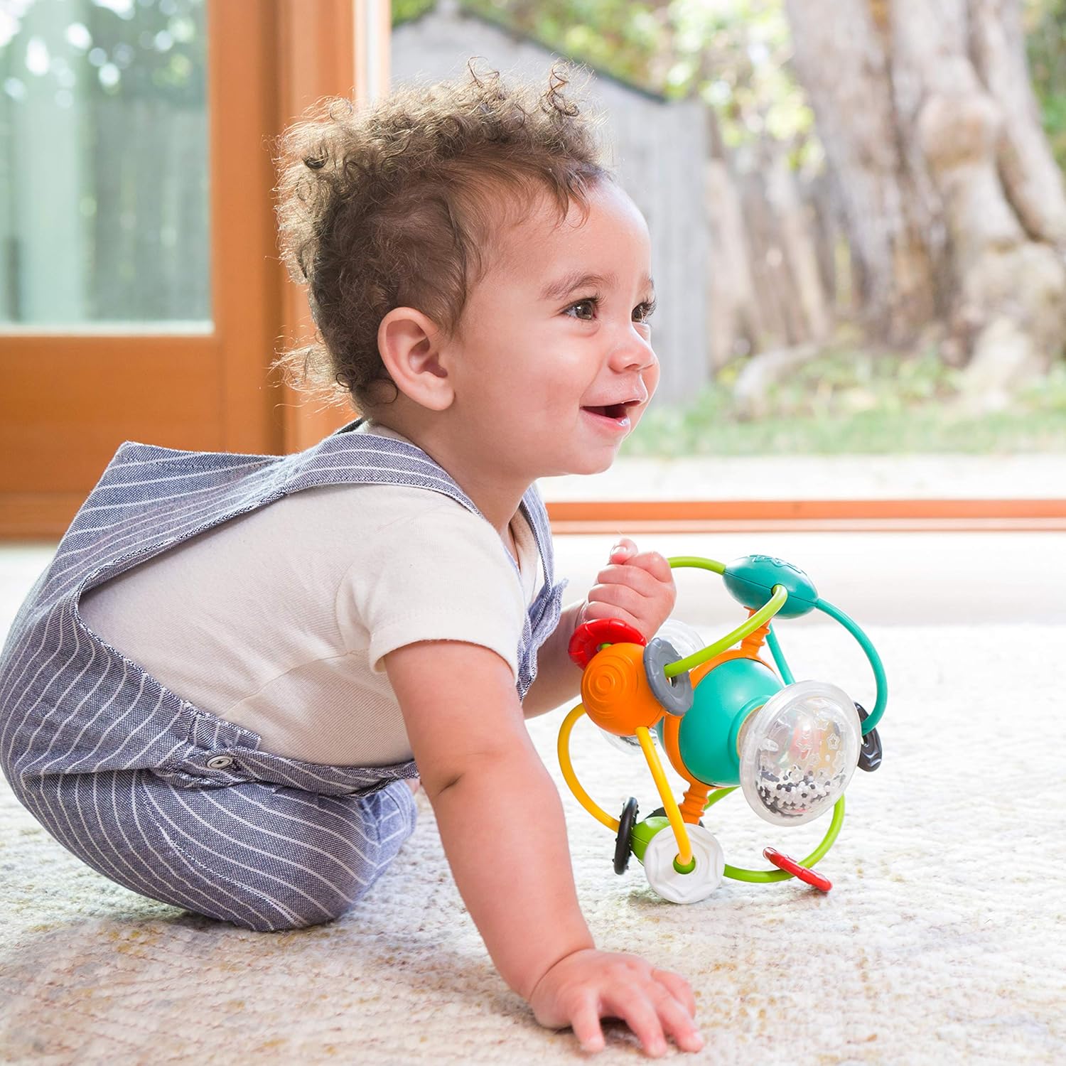 Infantino Magic Beads Activity Ball with coloured rings and beads