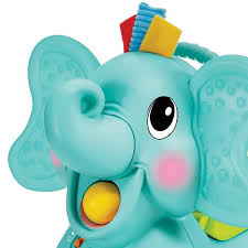 Infantino 3-in-1 Sit, Walk & Ride turquoise elephant toy
