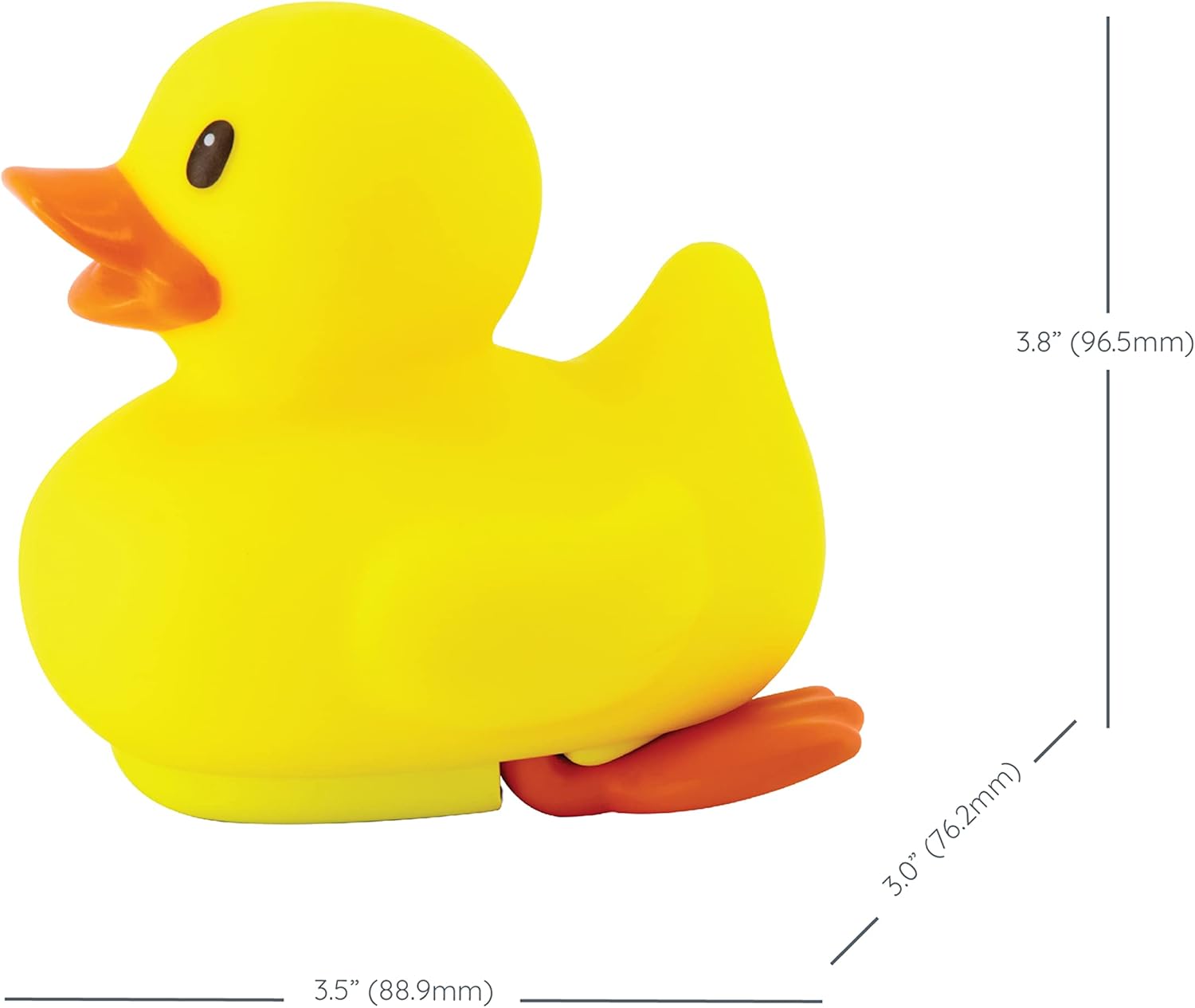 Infantino Kick & Swim Bath Duck yellow with orange beak and feet