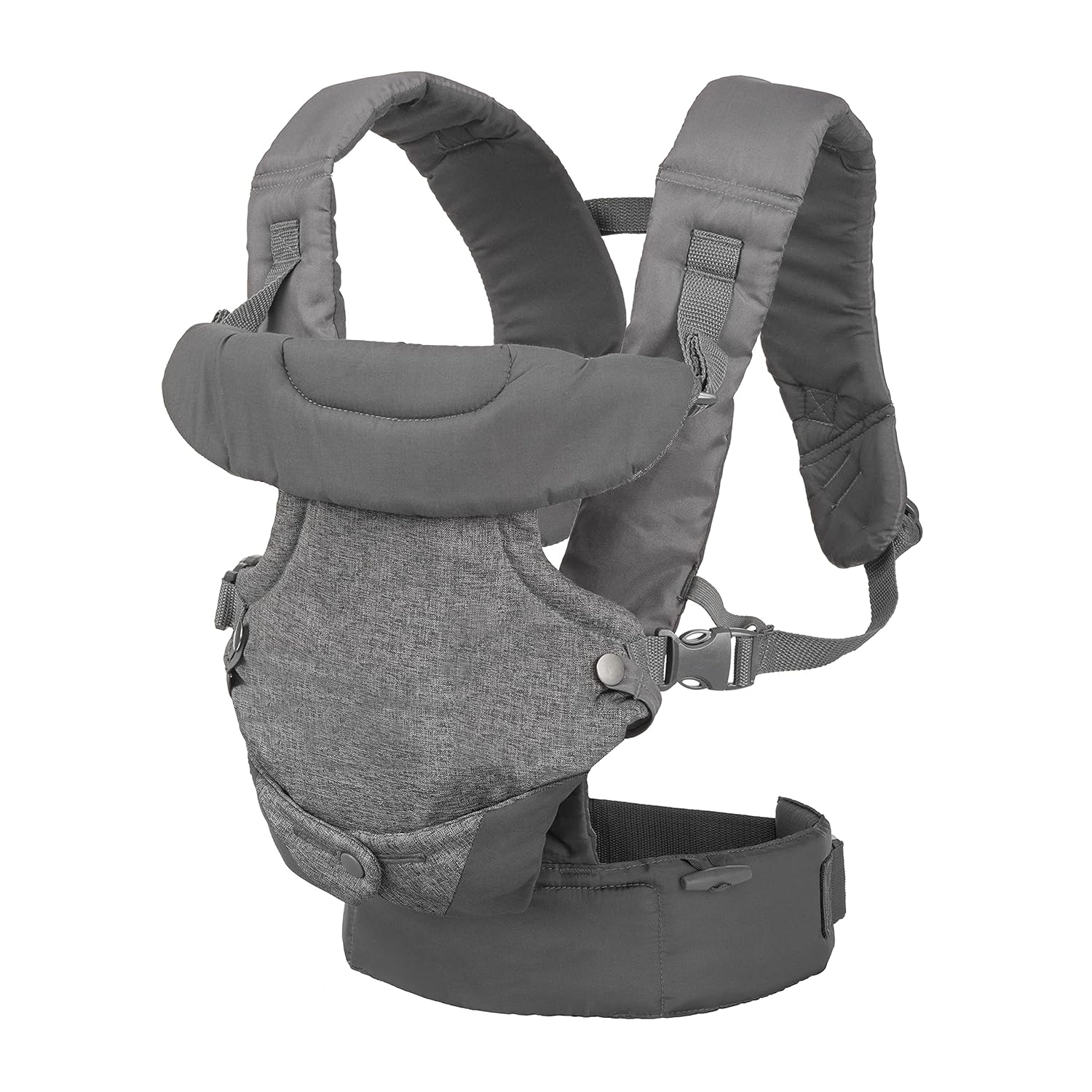 Infantino Flip Advanced 4-in-1 convertible baby carrier in grey
