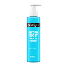 Neutrogena Hydro Boost Water Gel Cleanser 200ml blue bottle with pump