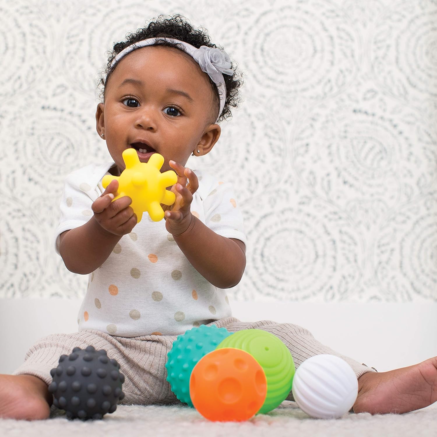 Infantino Sensory Balls, Blocks & Buddies Set 20 pack with textured toys