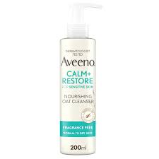 Aveeno Calm + Restore Nourishing Oat Cleanser 200ml pump bottle