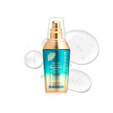 Makari Blue Crystal Regenerating Serum 50ml with gold pump dispenser