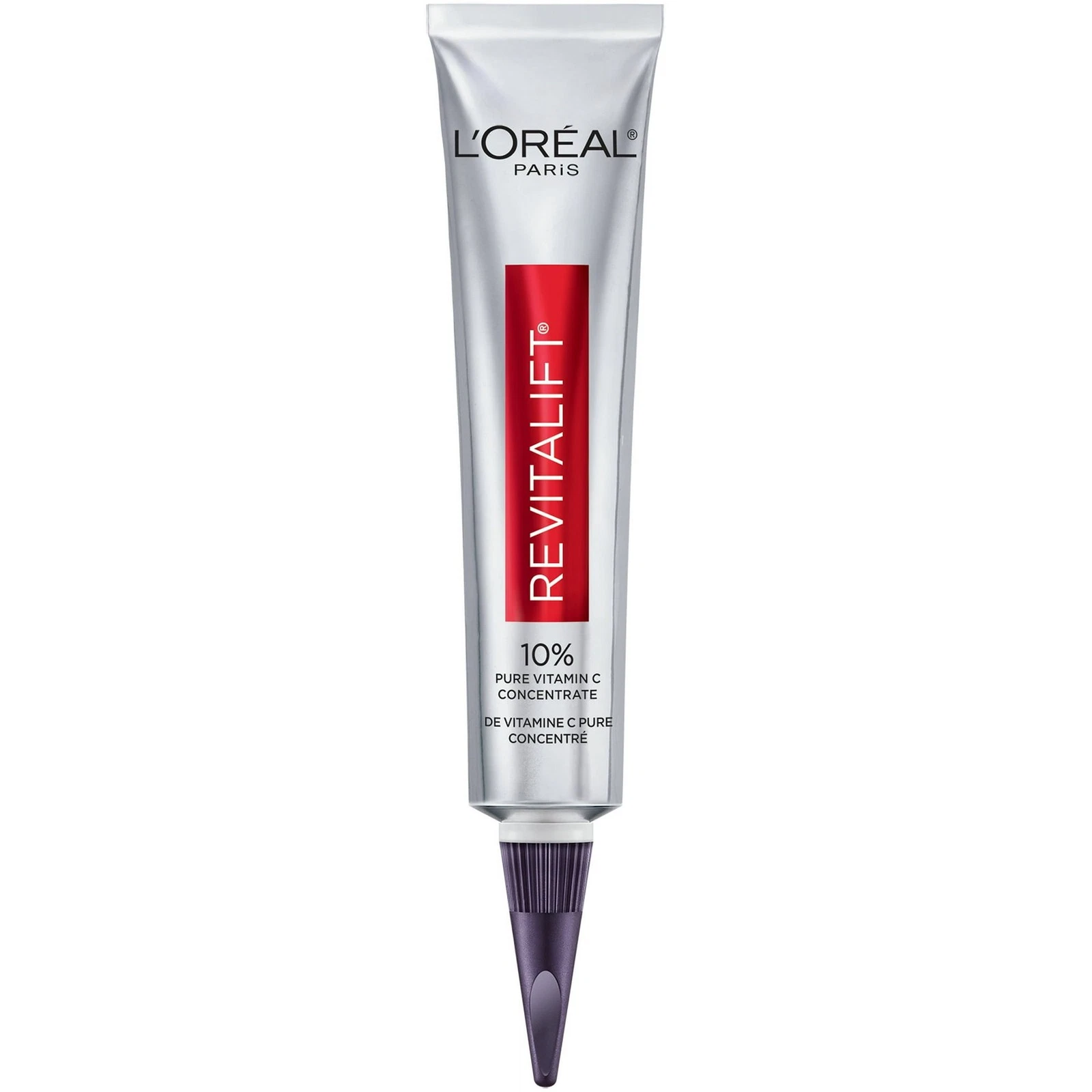 L'Oréal Paris Revitalift Derm Intensives 10% Pure Vitamin C Serum tube with applicator
