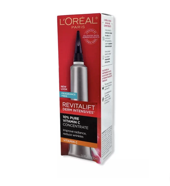 L'Oréal Paris Revitalift Derm Intensives 10% Pure Vitamin C Serum 30ml bottle
