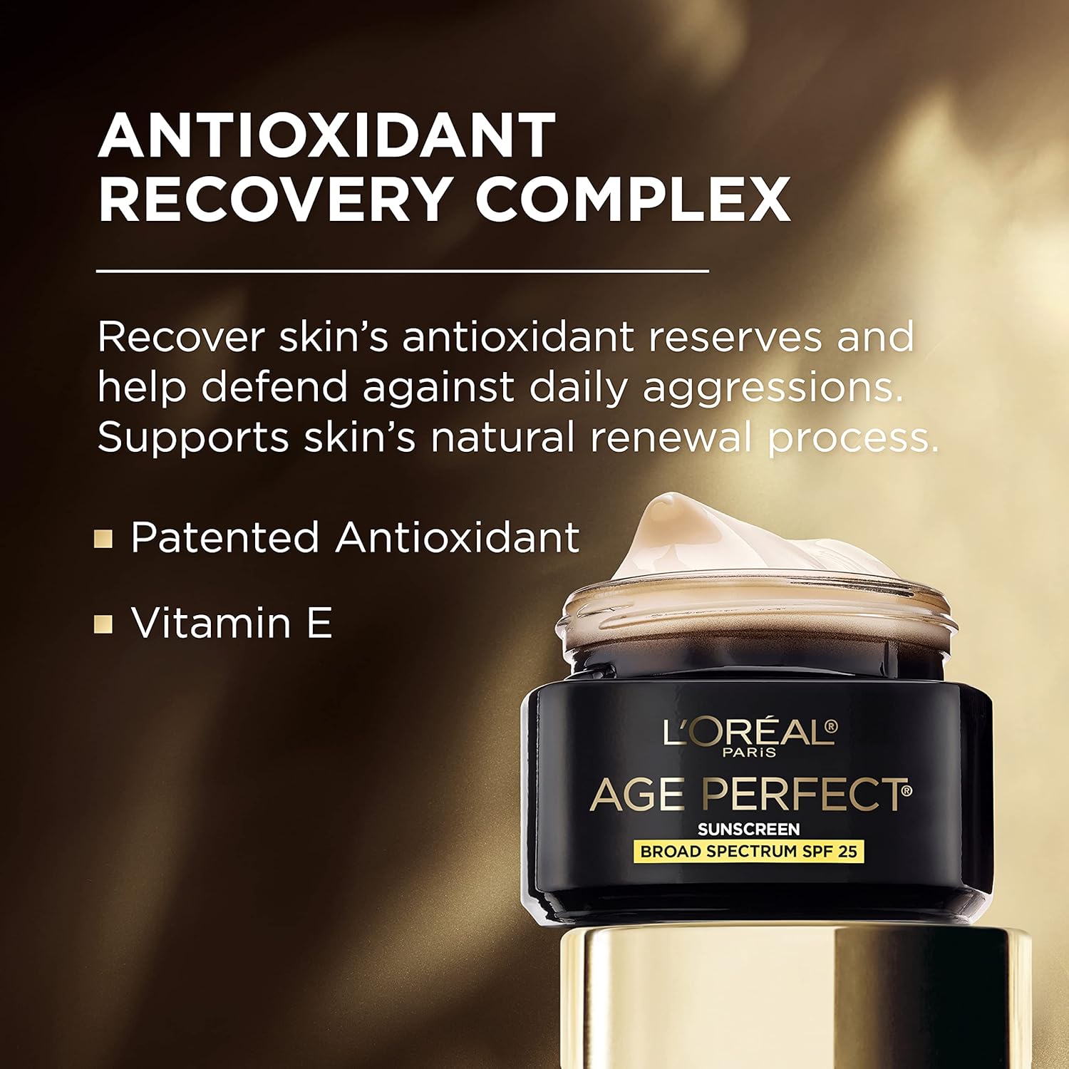 L'Oréal Paris Age Perfect anti-aging day moisturiser SPF 25 sunscreen jar