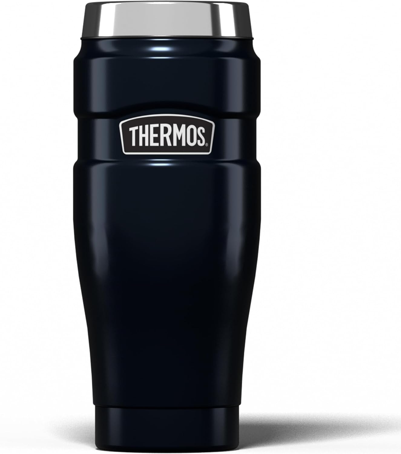 Thermos Stainless King Travel Tumbler 470ml Matt Black with lid