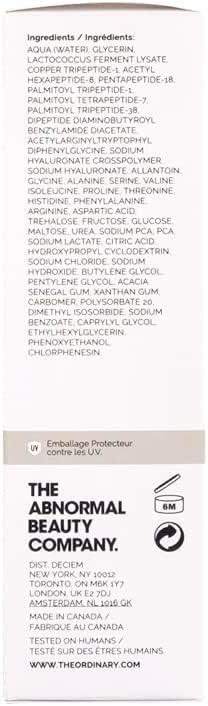The Ordinary Multi-Peptide Copper Peptides anti-aging serum bottle