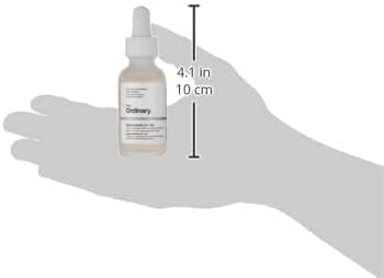 The Ordinary Alpha Arbutin 2% plus HA serum bottle on hand
