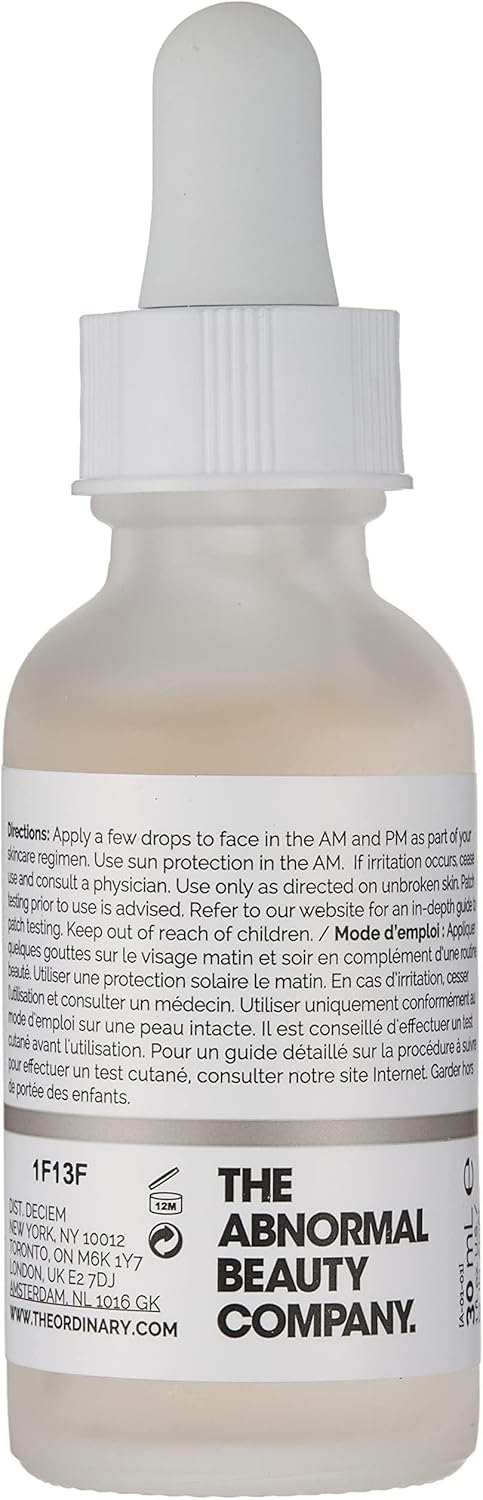 The Ordinary Alpha Arbutin 2% + HA skincare serum with dropper bottle