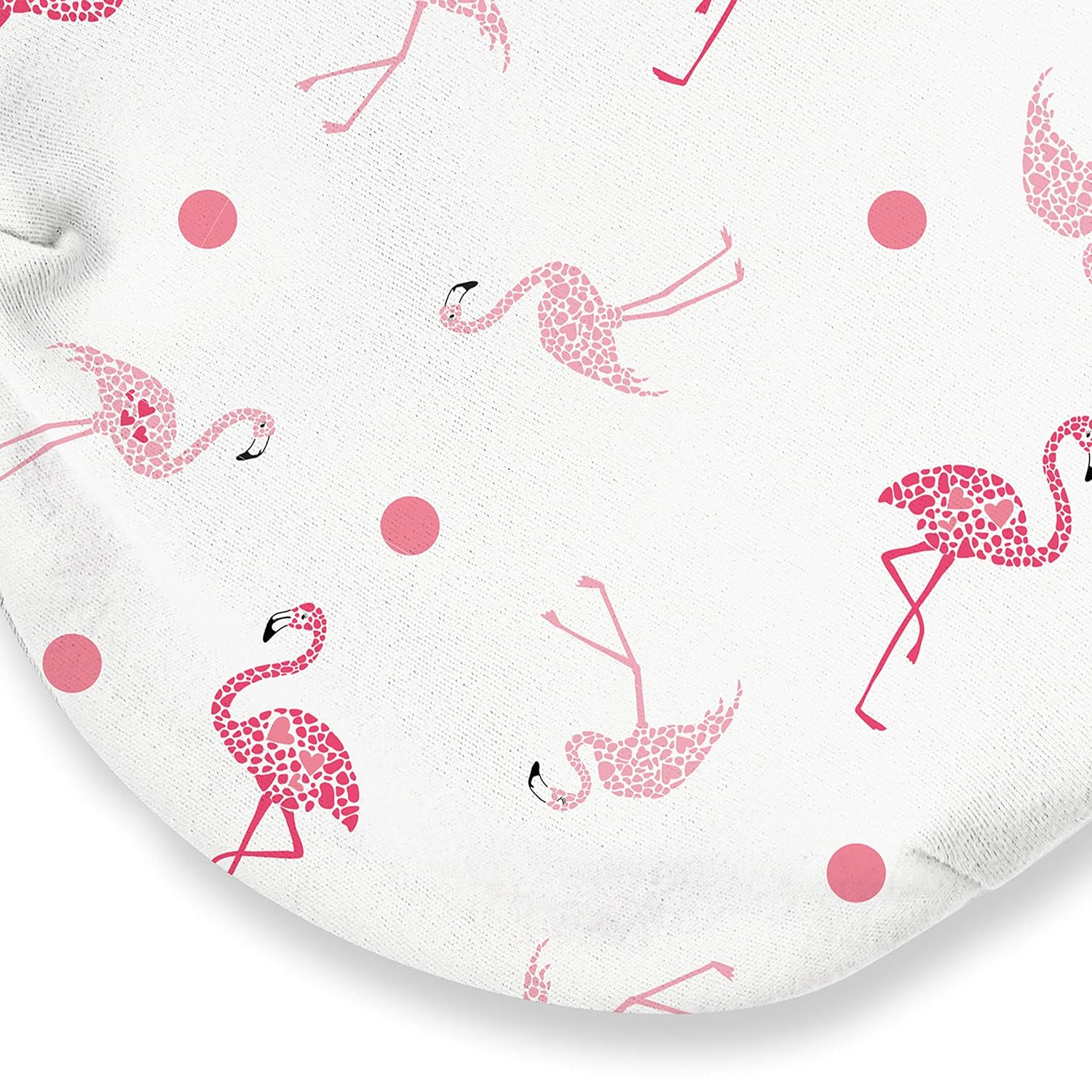 SwaddleMe Original Swaddle Flamingo Fiesta pink and white cotton wrap