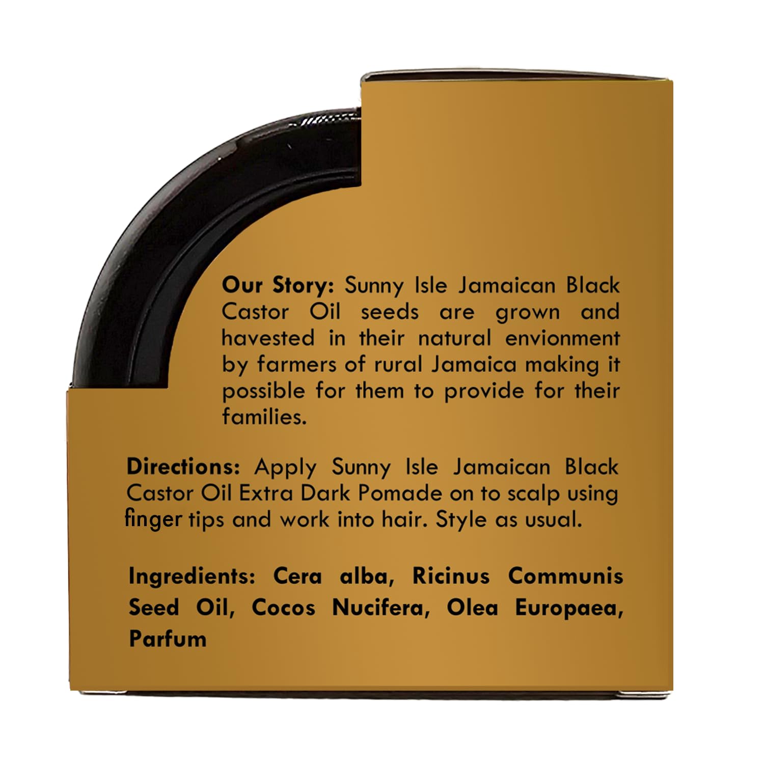 Sunny Isle Jamaican Black Castor Oil Extra Dark Hair Food Pomade 118 ml jar