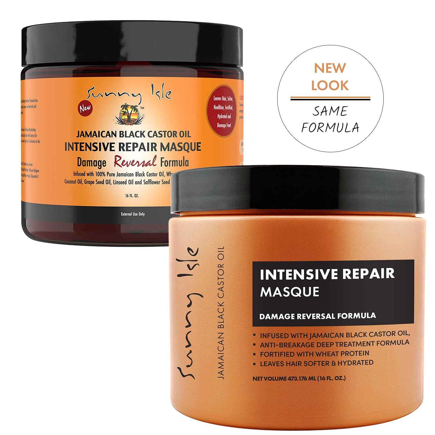 Sunny Isle Jamaican Black Castor Oil Intensive Repair Masque 473 millilitre jar