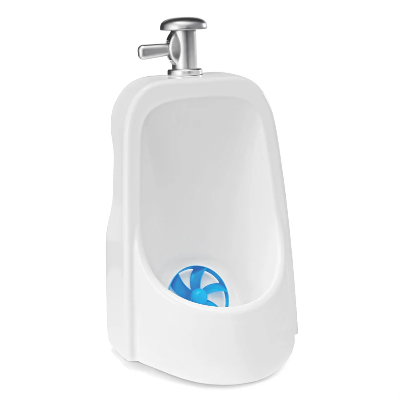 Summer Infant My Size Urinal white with chrome handle and blue target