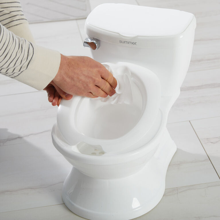 Summer Infant My Size Potty Train white transition toilet seat with lid