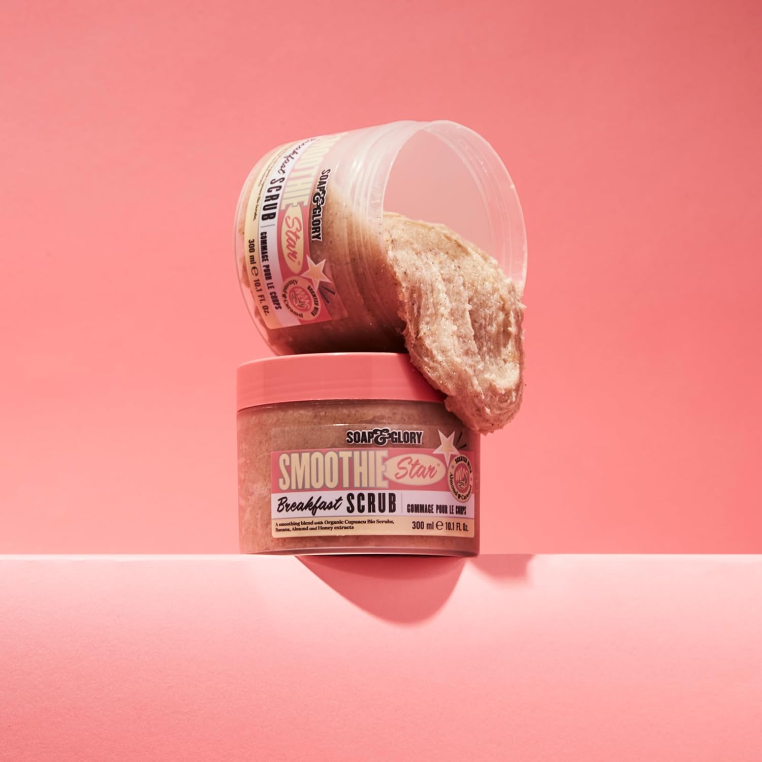 Soap & Glory Smoothie Star Breakfast Scrub 300ml body exfoliant jar