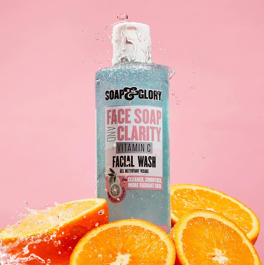 Soap & Glory Face Soap and Clarity Vitamin C Facial Wash 11.8 fl oz bottle