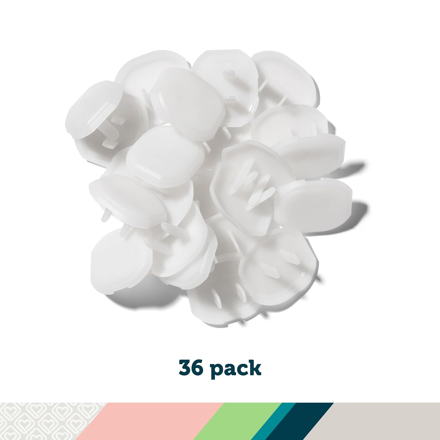 Safety 1st white socket inserts, 36-pack electrical outlet safety plugs