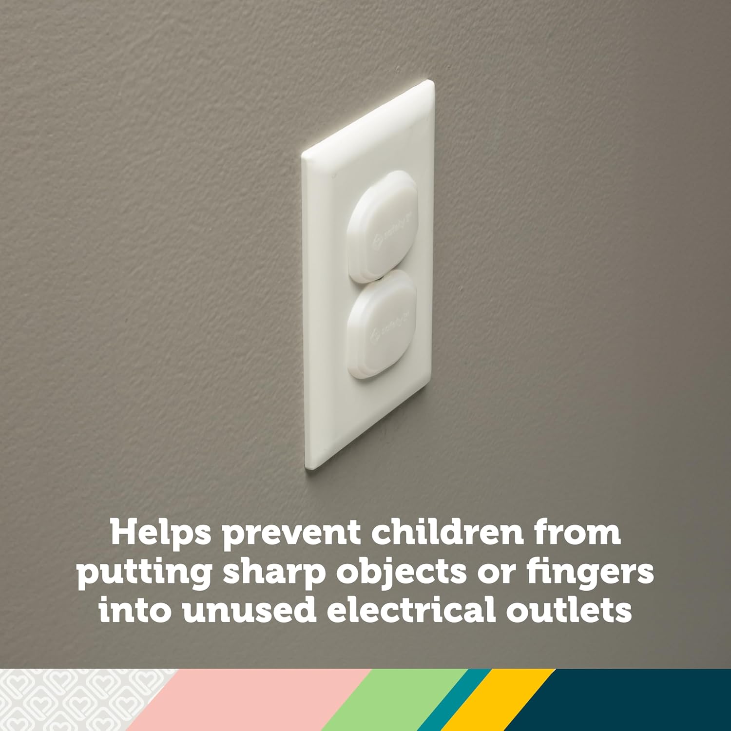 Safety 1st white socket inserts, 6-pack electrical outlet safety covers