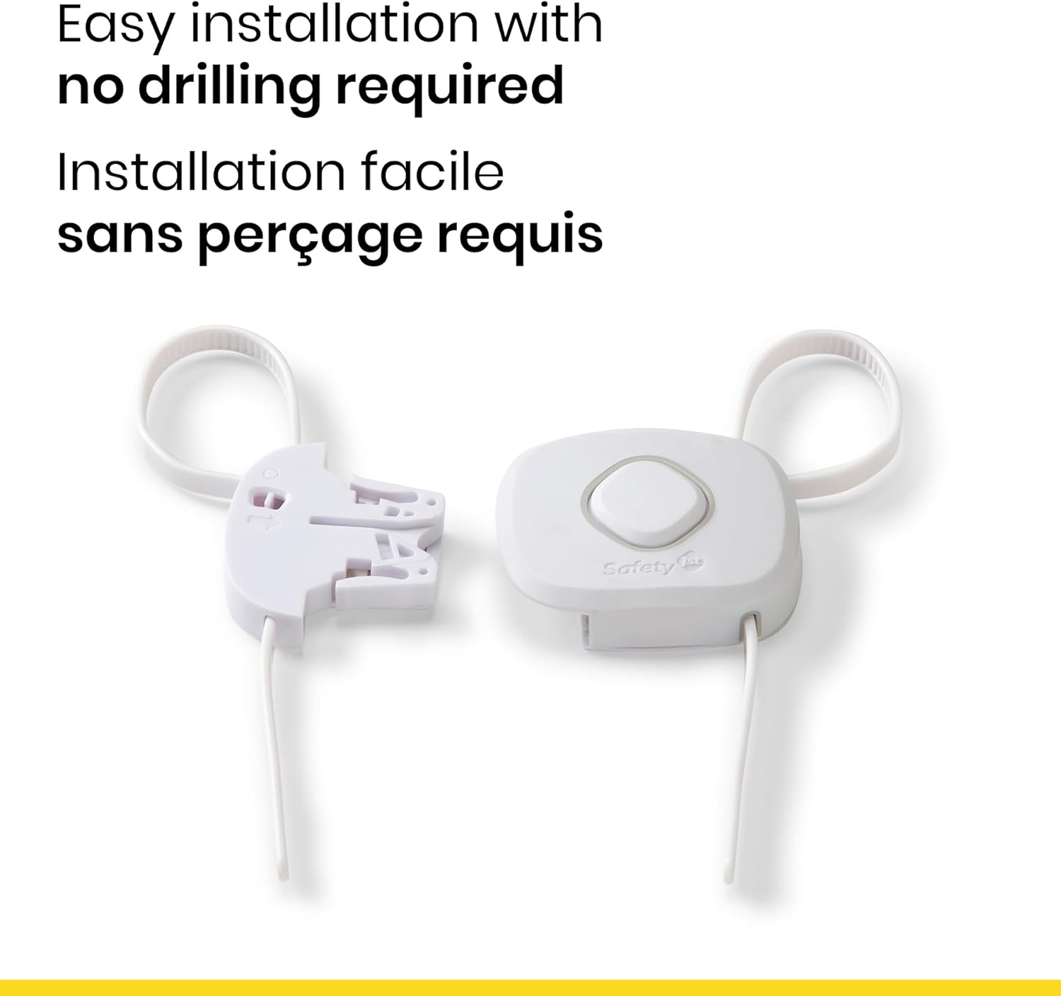 Safety 1st OutSmart Flex Lock white cabinet latch no drilling required