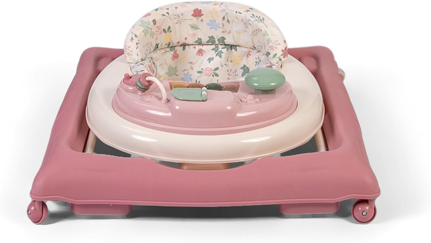 Red Kite Baby Go Round Jive boy walker in pink with floral seat pad