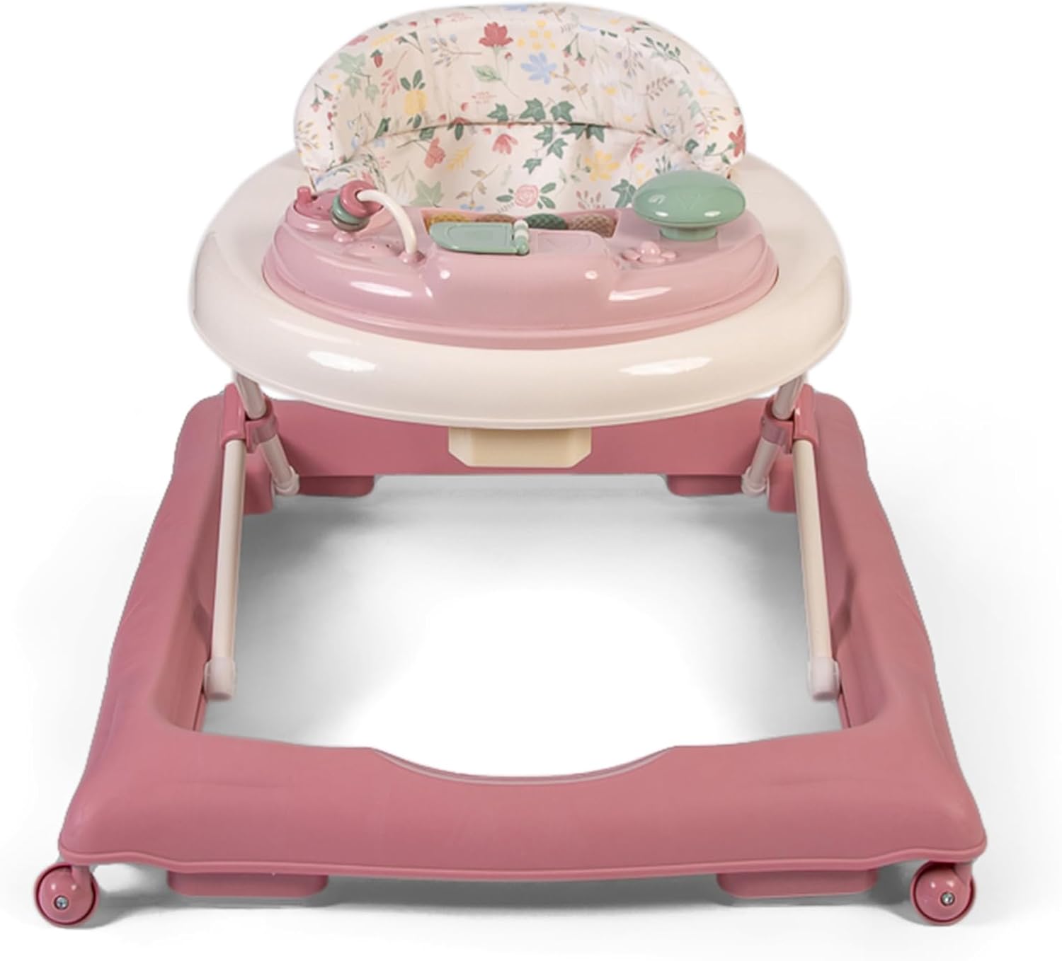 Red Kite Baby Go Round Jive pink baby walker with floral seat pad