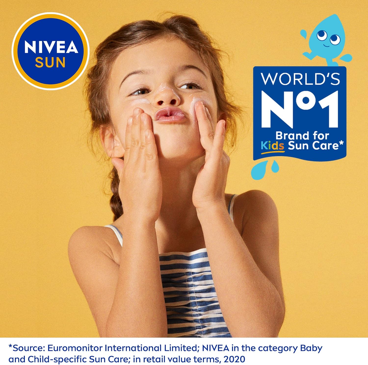 NIVEA SUN Kids Protect & Care sunscreen lotion SPF 50+ 200ml bottle