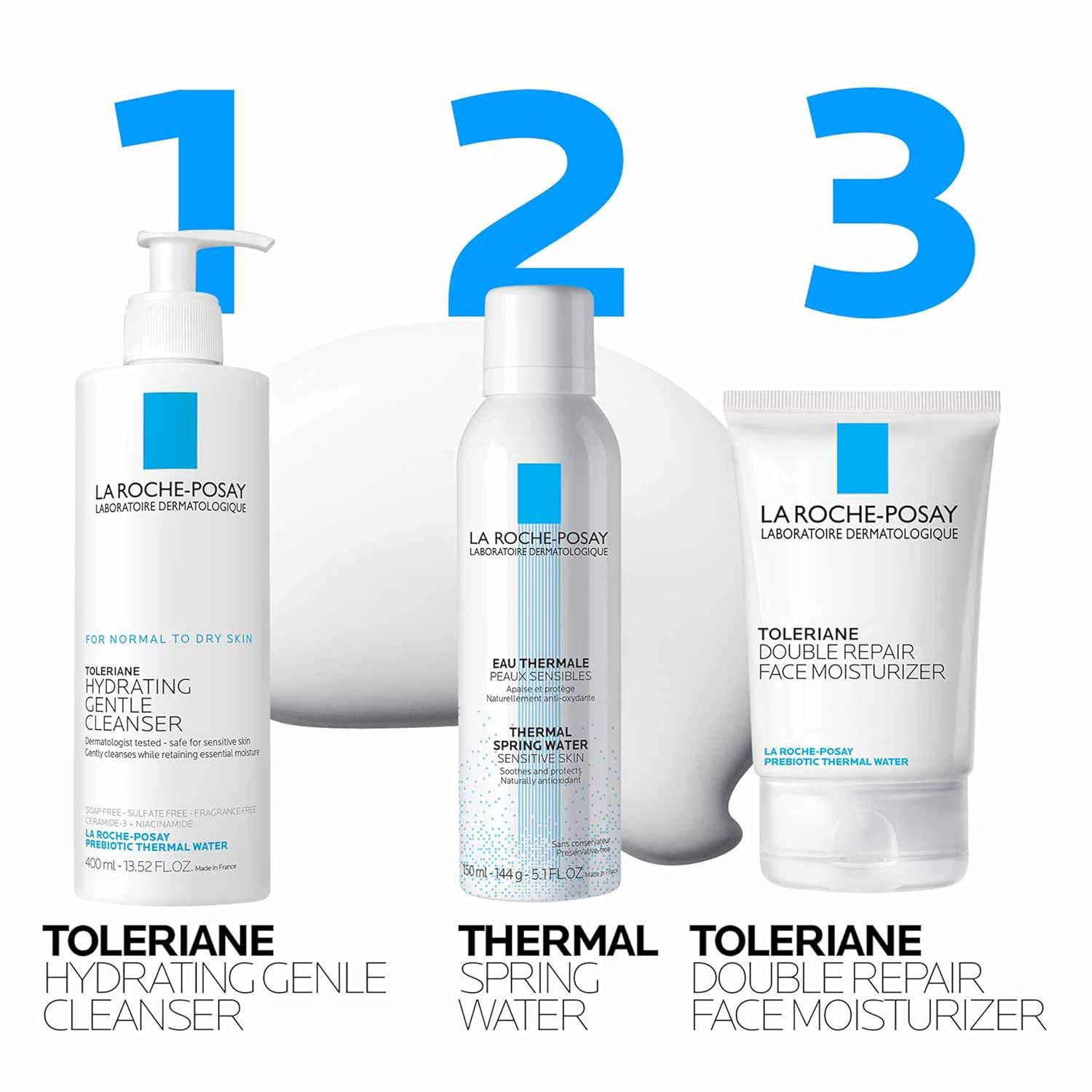 La Roche-Posay Toleriane Hydrating Gentle Cleanser 400ml pump bottle