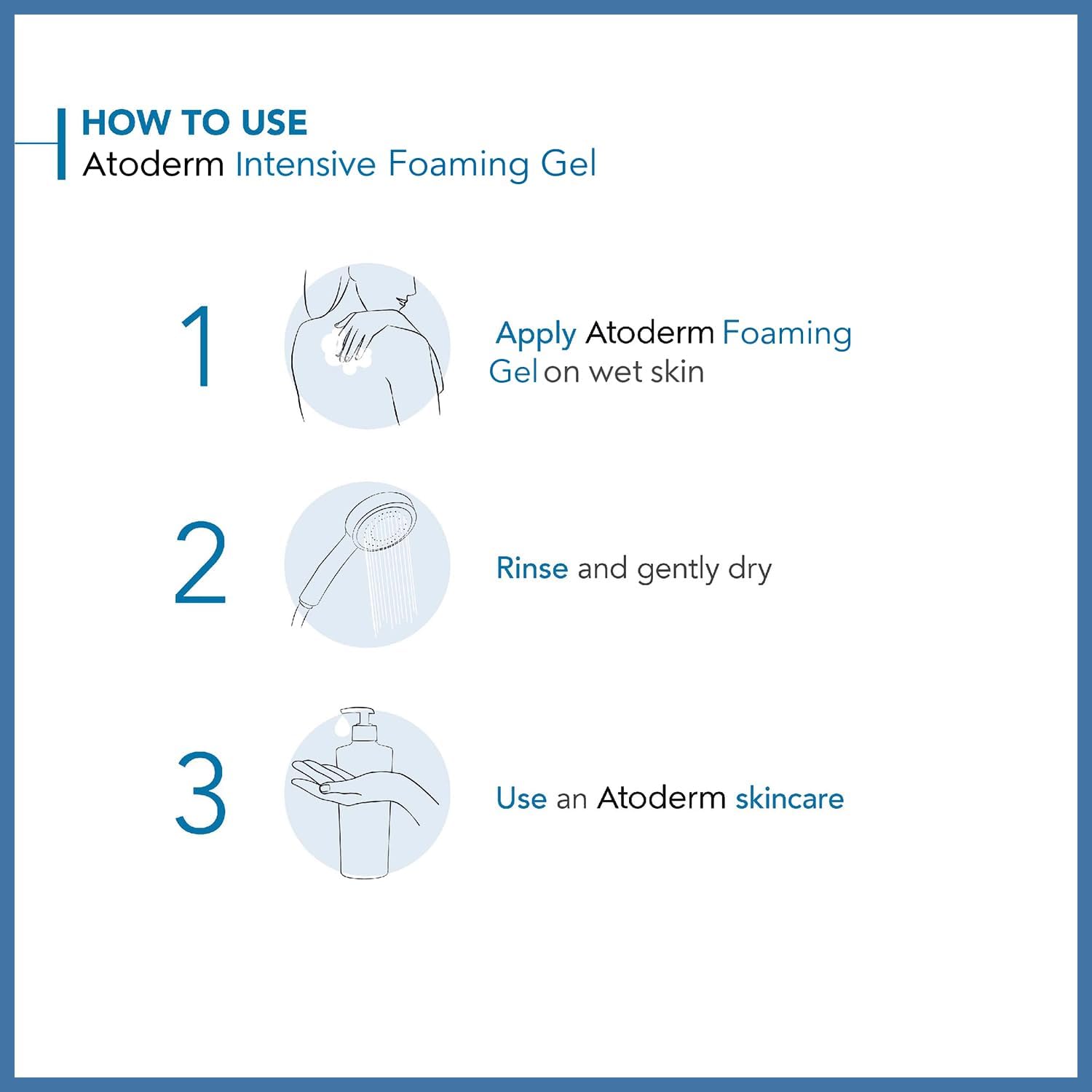 Bioderma Atoderm Intensive Foaming Gel 500ml for sensitive and eczema prone skin