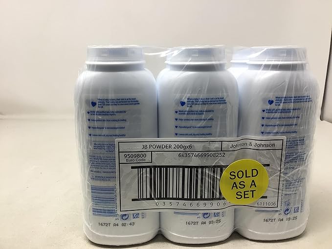 Johnson's Baby Powder 200g white talc powder three pack set