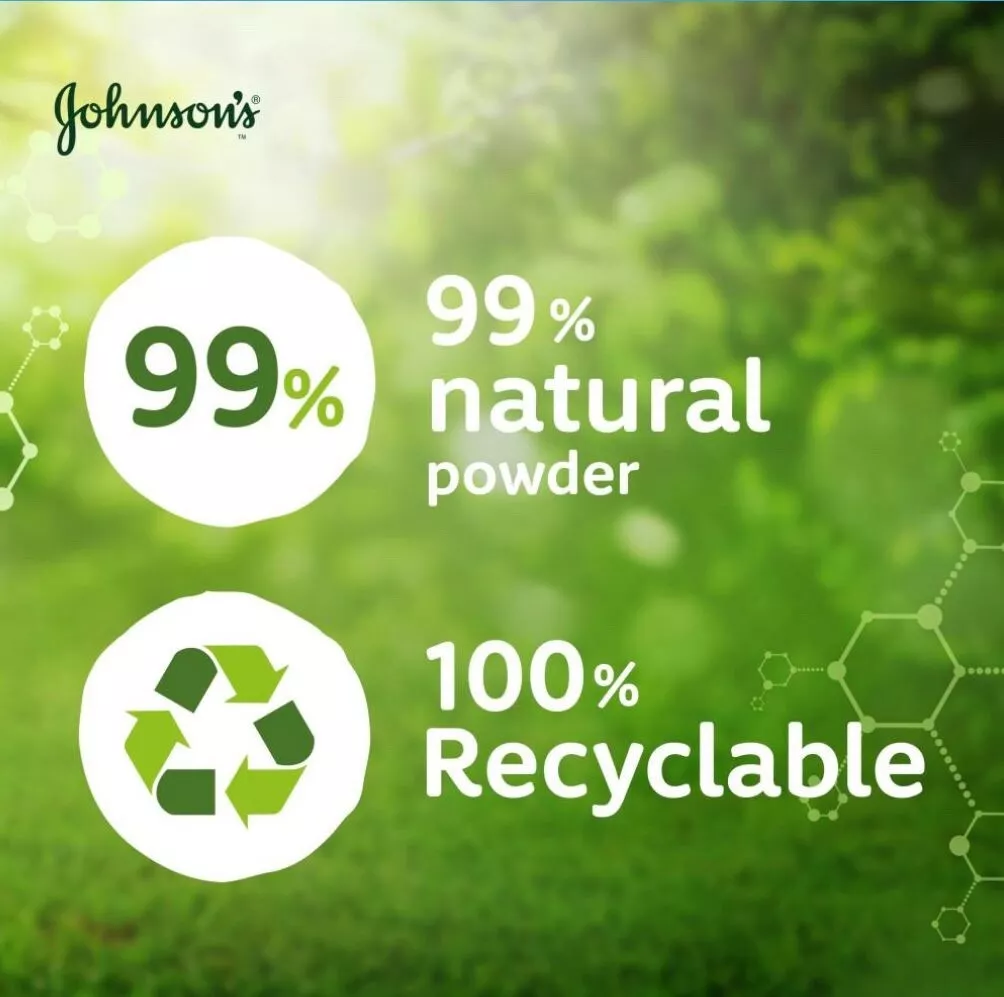 Johnson's Baby Powder 200g with ninety-nine percent natural ingredients