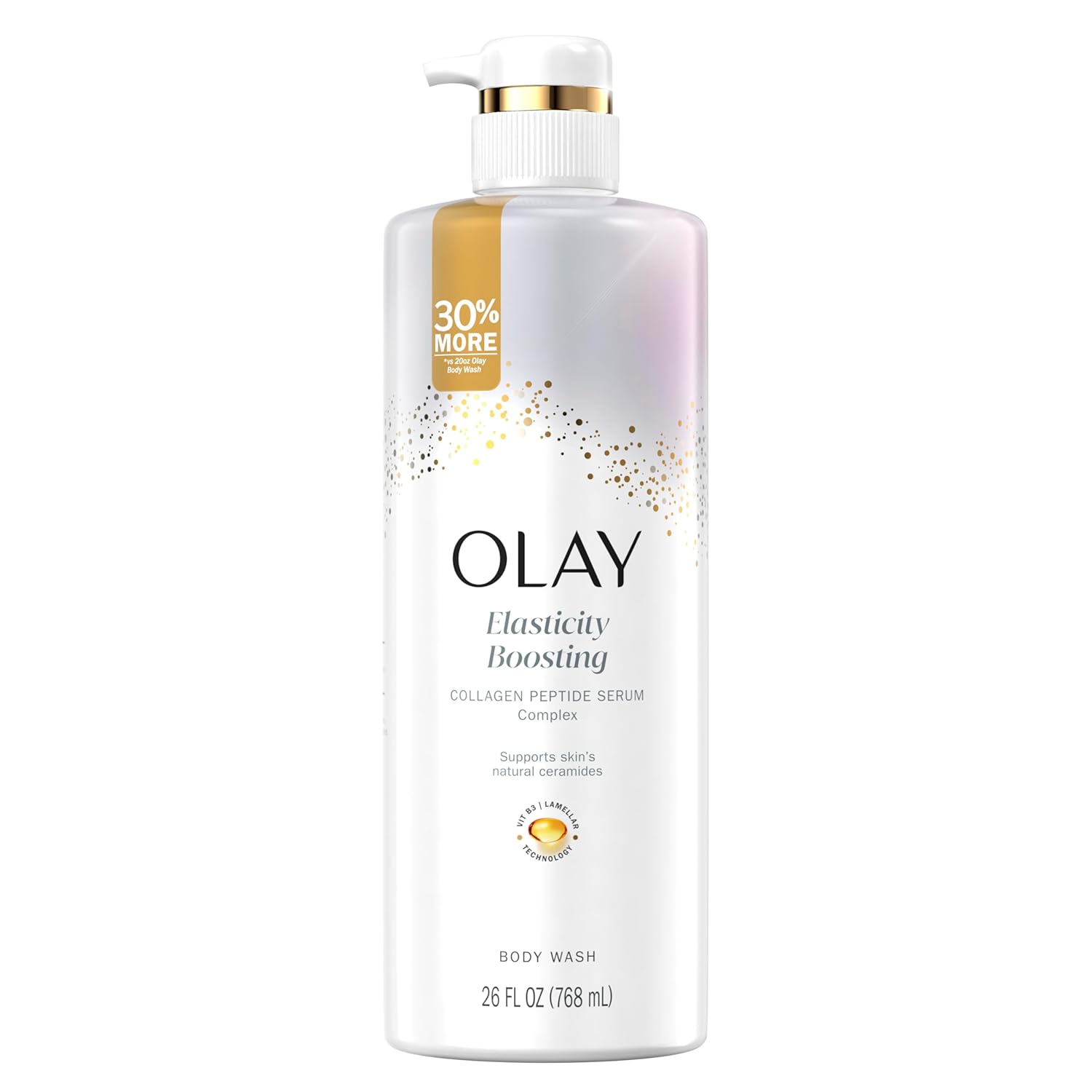 Olay Elasticity Boosting Cleansing Body Wash with Collagen Peptide Serum 768ml