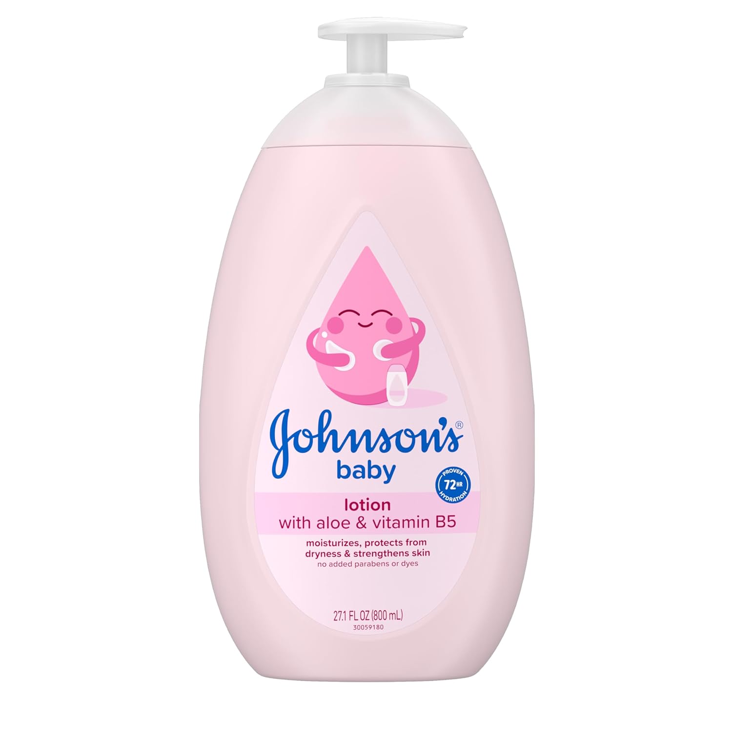 Johnson's Baby Lotion with Aloe and Vitamin B5, 800ml pump bottle