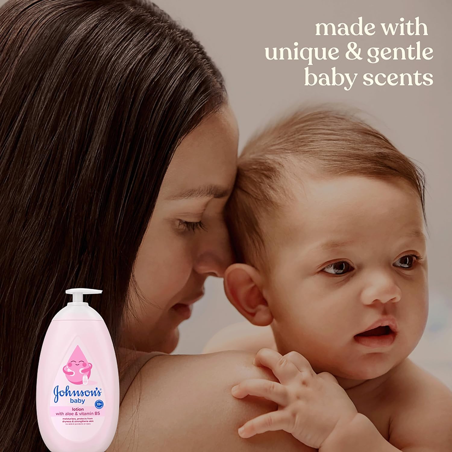 Johnson's Baby Lotion Pure & Gentle with Coconut Oil, 500ml bottle