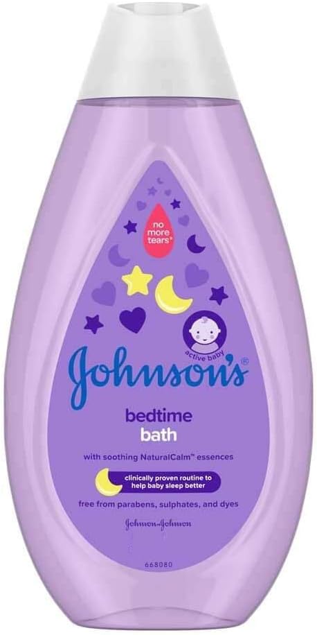 Johnson's Baby Bedtime Bath purple 300ml bottle with soothing essences