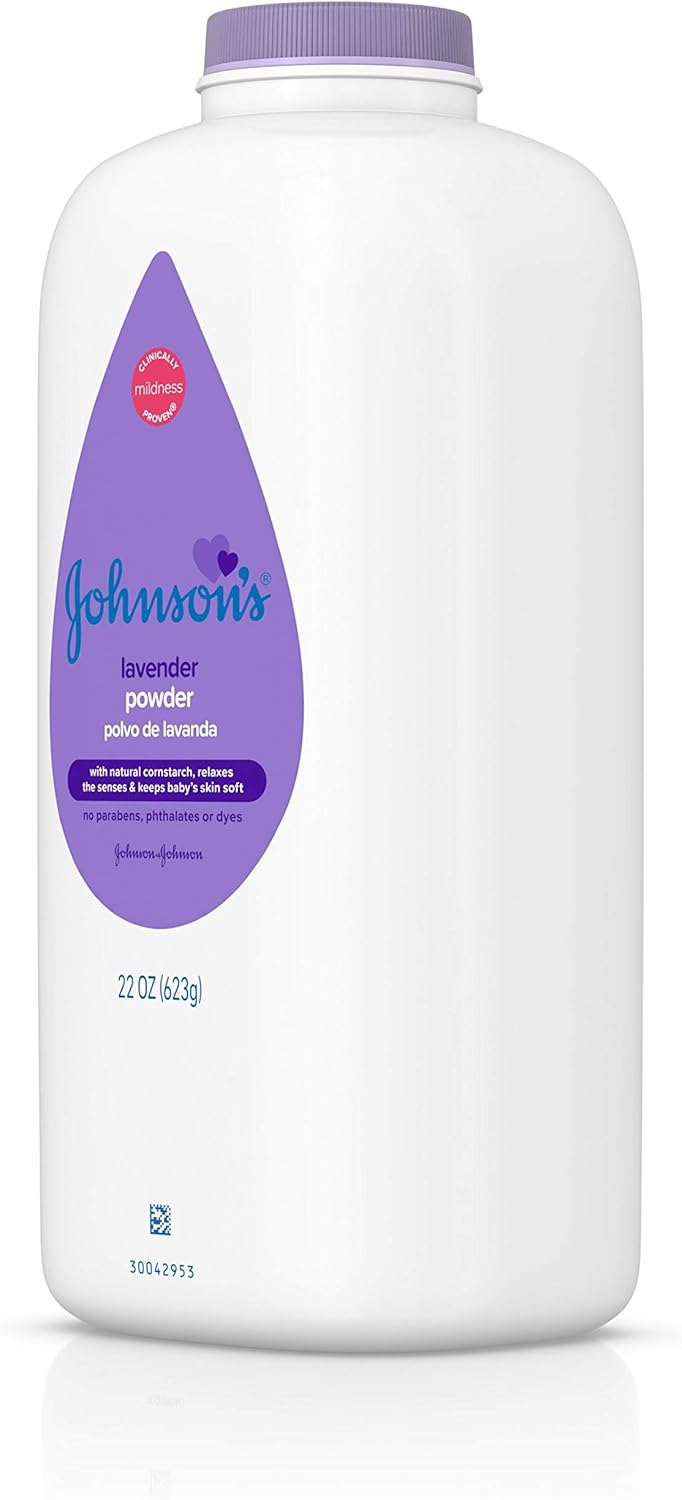 Johnson's Calming Lavender Baby Powder 623g white bottle with purple label