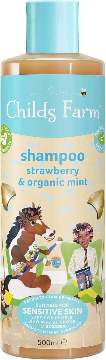Childs Farm Strawberry & Organic Mint Shampoo 500ml bottle for children