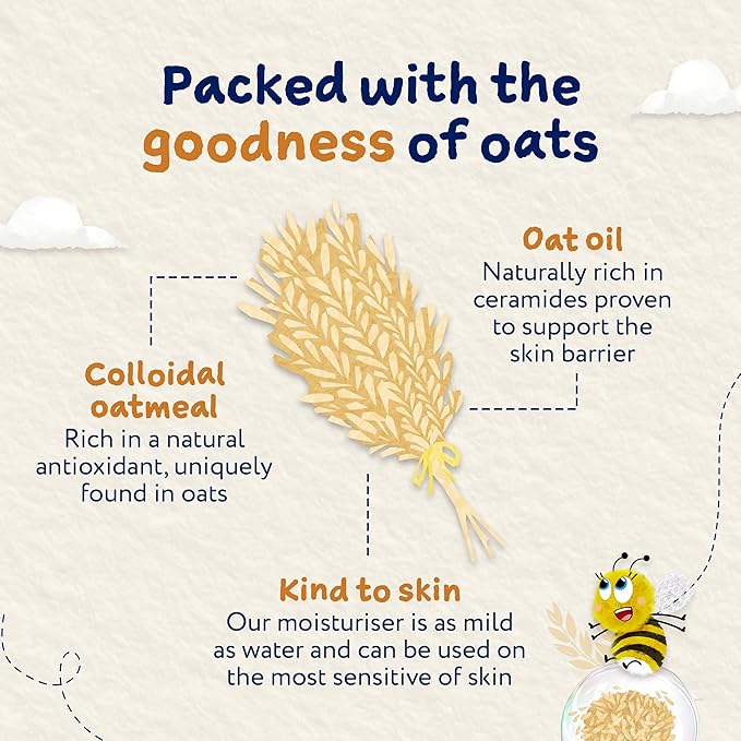 Childs Farm OatDerma Moisturiser 200ml with oat oil and colloidal oatmeal