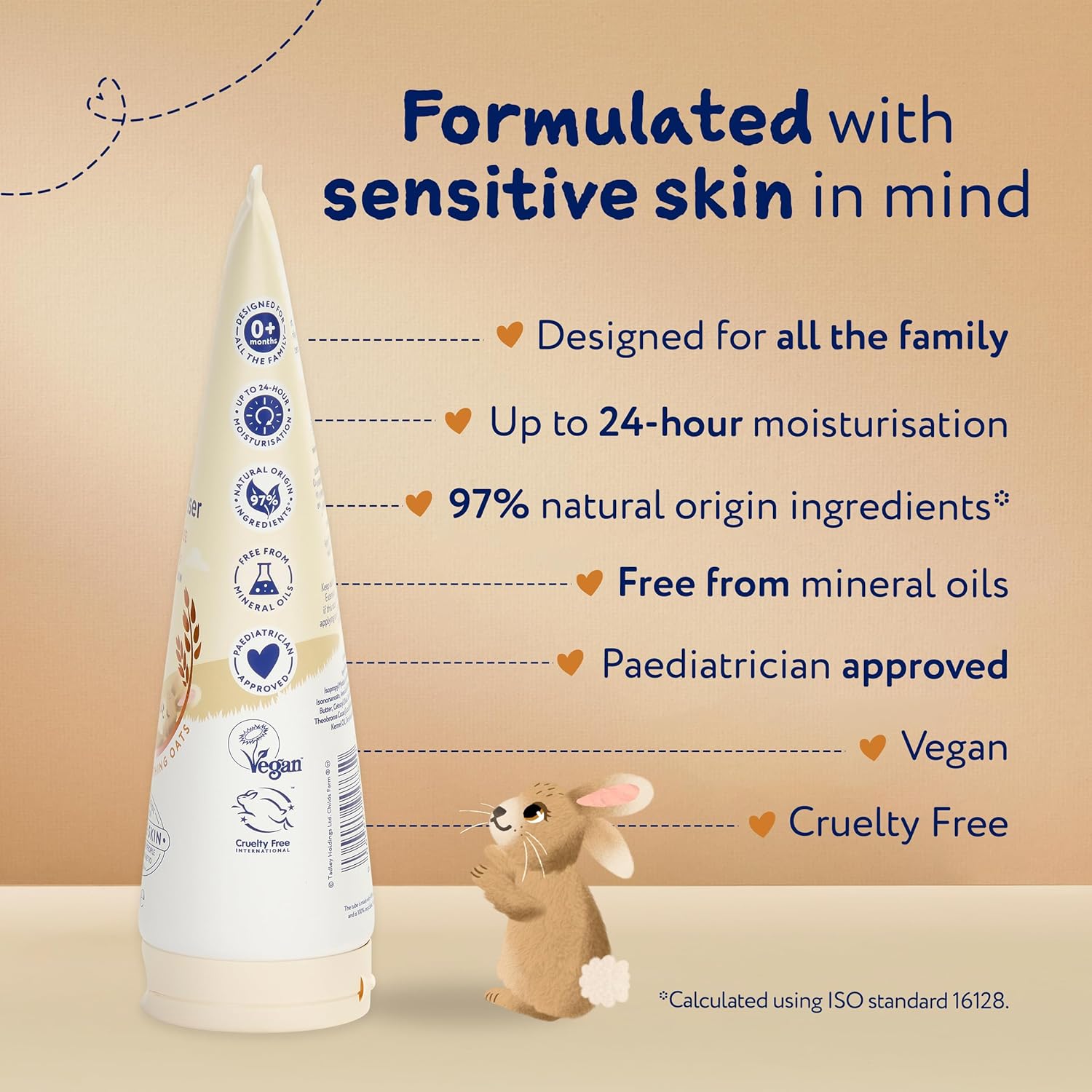 Childs Farm OatDerma Moisturiser 200ml white bottle for sensitive skin