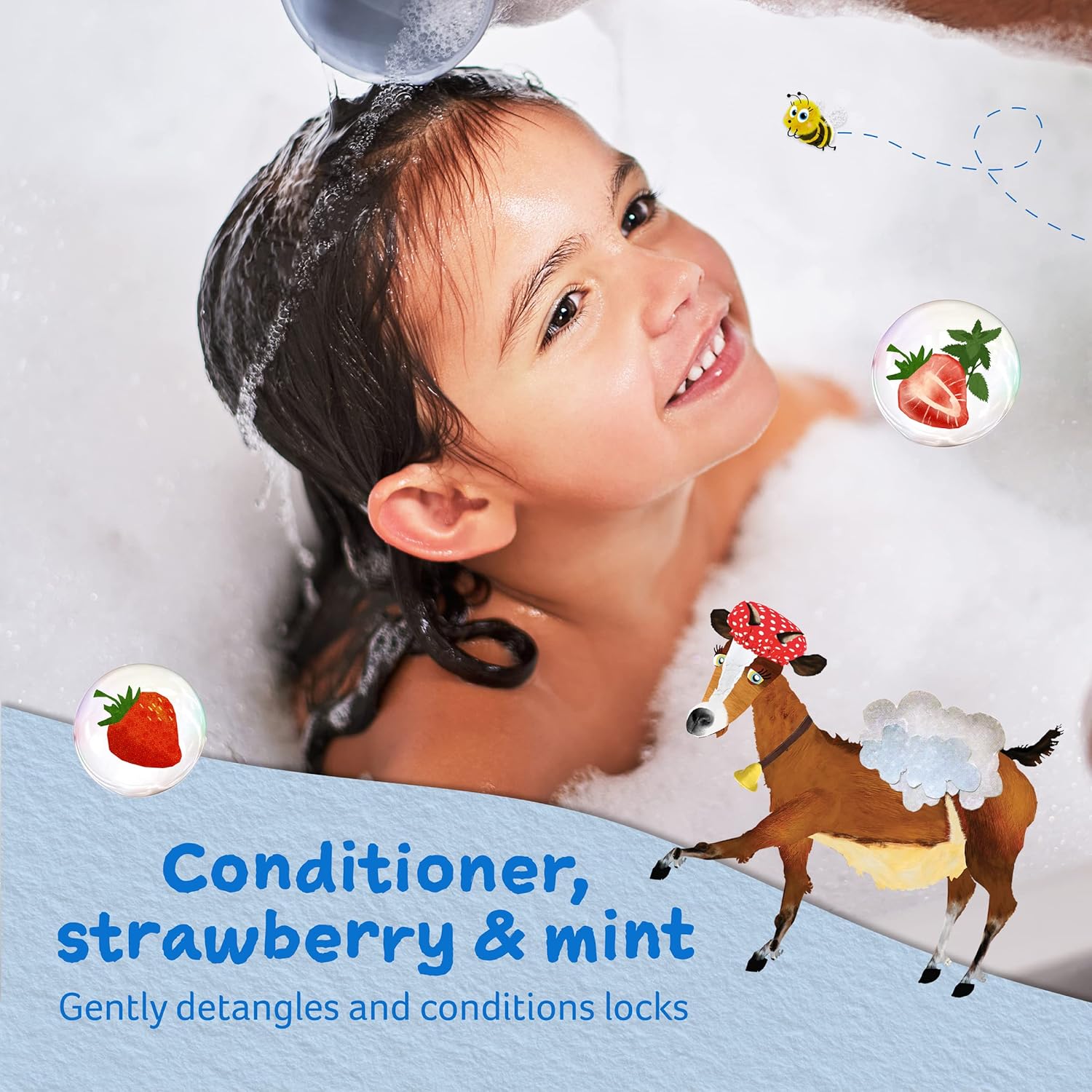 Childs Farm Strawberry and Organic Mint Conditioner 500ml bottle